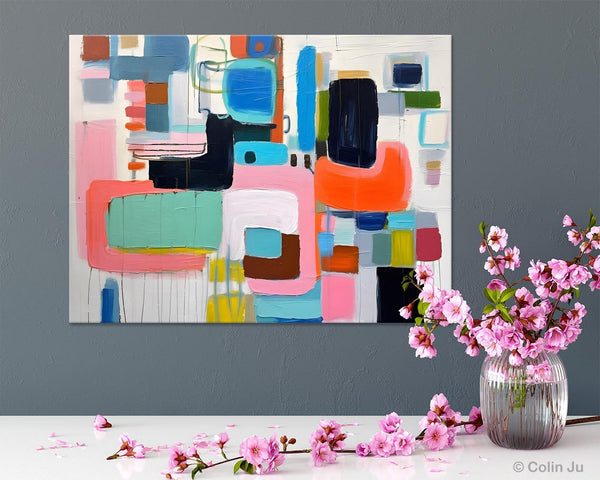 Contemporary Acrylic Paintings, Modern Wall Art Ideas for Living Room, Extra Large Canvas Paintings, Original Abstract Painting, Impasto Art-Grace Painting Crafts