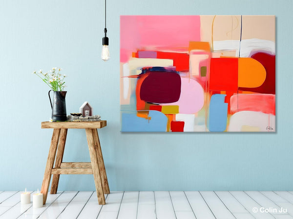 Extra Large Canvas Paintings, Original Abstract Art, Modern Wall Art Ideas for Dining Room, Impasto Painting, Contemporary Acrylic Paintings-Grace Painting Crafts