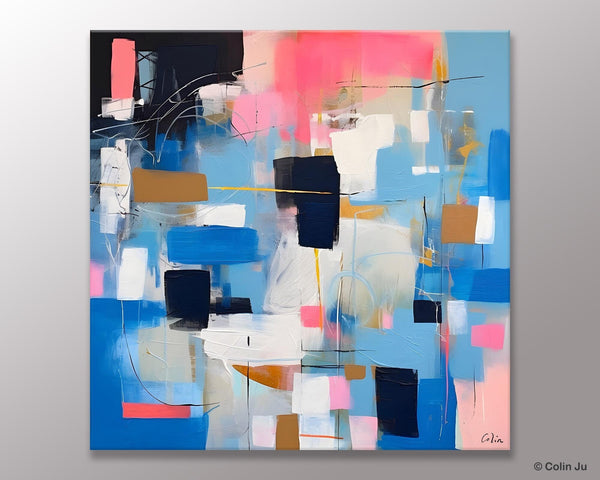Modern Canvas Paintings, Contemporary Canvas Art, Original Modern Wall Art, Modern Acrylic Artwork, Large Abstract Painting for Dining Room-Grace Painting Crafts