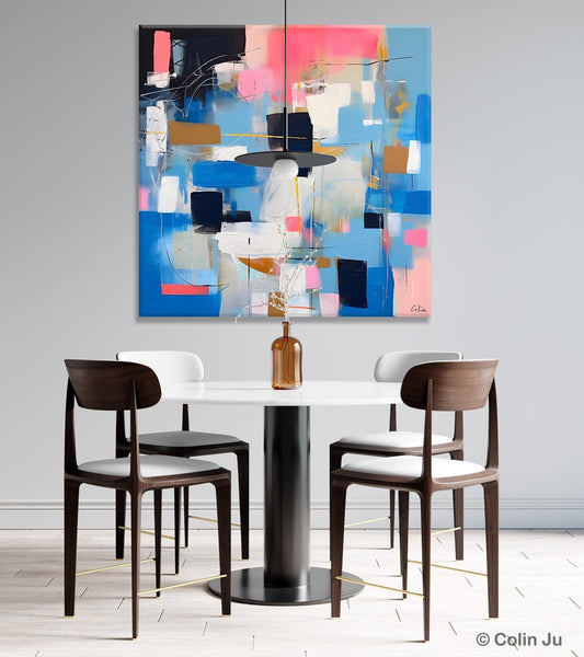 Modern Canvas Paintings, Contemporary Canvas Art, Original Modern Wall Art, Modern Acrylic Artwork, Large Abstract Painting for Dining Room-Grace Painting Crafts