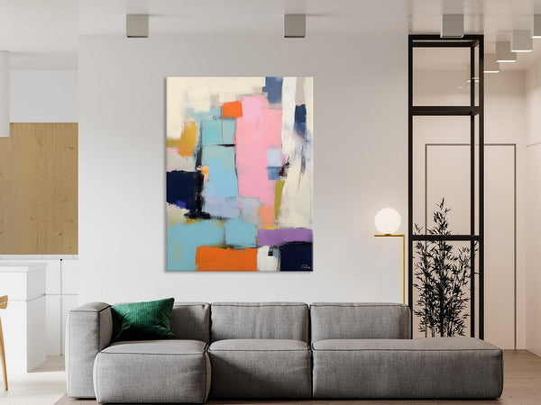 Original Canvas Art, Contemporary Acrylic Painting on Canvas, Large Wall Art Painting for Bedroom, Oversized Modern Abstract Wall Paintings-Grace Painting Crafts