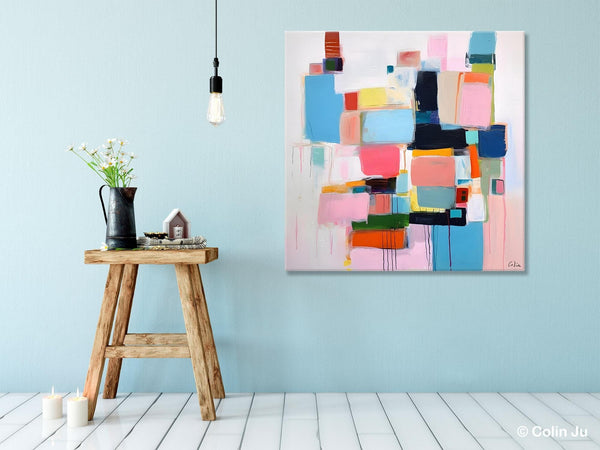 Modern Canvas Paintings, Large Abstract Art for Bedroom, Original Abstract Wall Art, Simple Modern Acrylic Artwork, Contemporary Canvas Art-Grace Painting Crafts