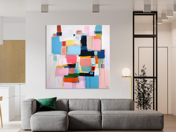 Modern Canvas Paintings, Large Abstract Art for Bedroom, Original Abstract Wall Art, Simple Modern Acrylic Artwork, Contemporary Canvas Art-Grace Painting Crafts