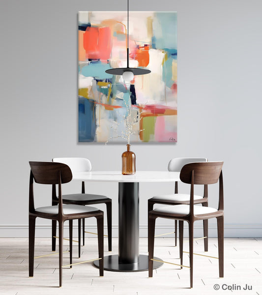 Large Wall Art Painting for Bedroom, Original Canvas Art, Contemporary Acrylic Painting on Canvas, Oversized Modern Abstract Wall Paintings-Grace Painting Crafts