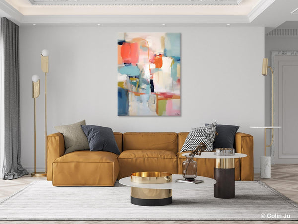 Large Wall Art Painting for Bedroom, Original Canvas Art, Contemporary Acrylic Painting on Canvas, Oversized Modern Abstract Wall Paintings-Grace Painting Crafts