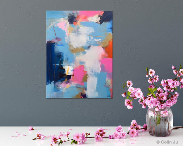 Oversized Modern Abstract Wall Paintings, Original Canvas Art, Contemporary Acrylic Painting on Canvas, Large Wall Art Painting for Bedroom-Grace Painting Crafts