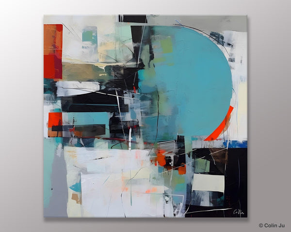 Modern Acrylic Artwork, Original Modern Paintings, Contemporary Canvas Art for Bedroom, Heavy Texture Canvas Art, Large Abstract Paintings-Grace Painting Crafts