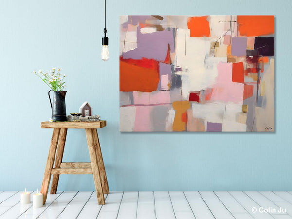 Acrylic Paintings on Canvas, Large Original Abstract Art, Contemporary Acrylic Painting on Canvas, Oversized Modern Abstract Wall Paintings-Grace Painting Crafts