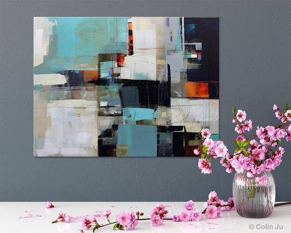 Extra Large Paintings for Dining Room, Abstract Wall Paintings, Hand Painted Canvas Art, Original Artowrk, Contemporary Wall Art Paintings-Grace Painting Crafts