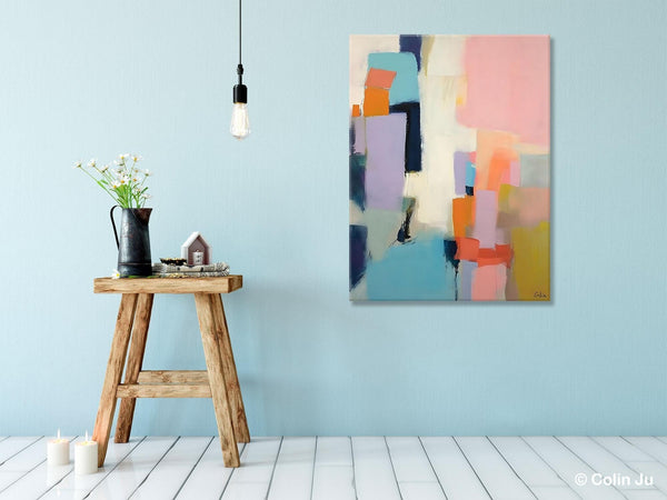 Contemporary Painting on Canvas, Large Wall Art Paintings, Simple Modern Art, Original Abstract Wall Art for sale, Simple Abstract Paintings-Grace Painting Crafts