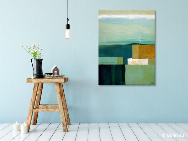 Large Wall Art Painting for Bedroom, Original Canvas Artwork, Contemporary Acrylic Painting on Canvas, Oversized Abstract Wall Art Paintings-Grace Painting Crafts