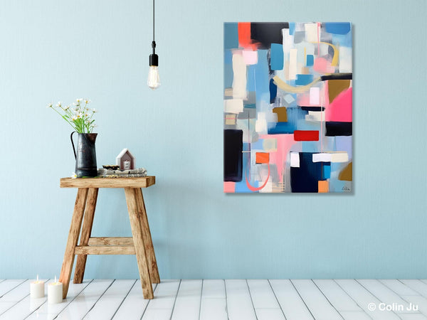 Original Modern Artwork, Contemporary Acrylic Painting on Canvas, Large Wall Art Painting for Bedroom, Oversized Abstract Wall Art Paintings-Grace Painting Crafts