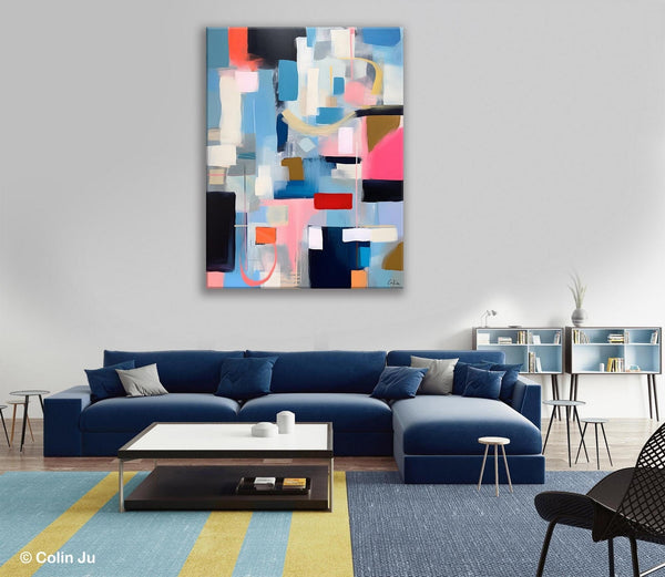 Original Modern Artwork, Contemporary Acrylic Painting on Canvas, Large Wall Art Painting for Bedroom, Oversized Abstract Wall Art Paintings-Grace Painting Crafts