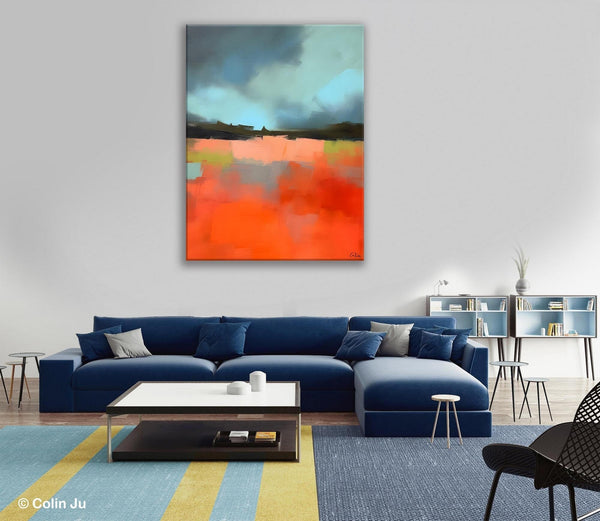 Original Canvas Artwork, Contemporary Acrylic Painting on Canvas, Large Wall Art Painting for Bedroom, Oversized Abstract Wall Art Paintings-Grace Painting Crafts