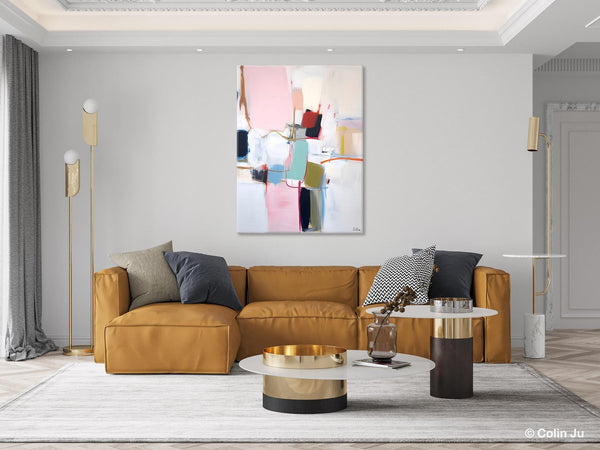 Hand Painted Canvas Art, Modern Paintings, Large Contemporary Wall Art, Extra Large Paintings for Living Room, Original Abstract Painting-Grace Painting Crafts