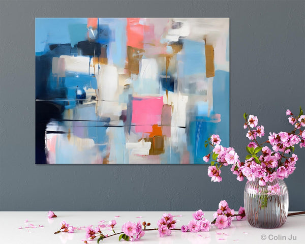 Large Wall Art Paintings, Simple Canvas Art, Contemporary Painting on Canvas, Original Canvas Wall Art for sale, Simple Abstract Paintings-Grace Painting Crafts