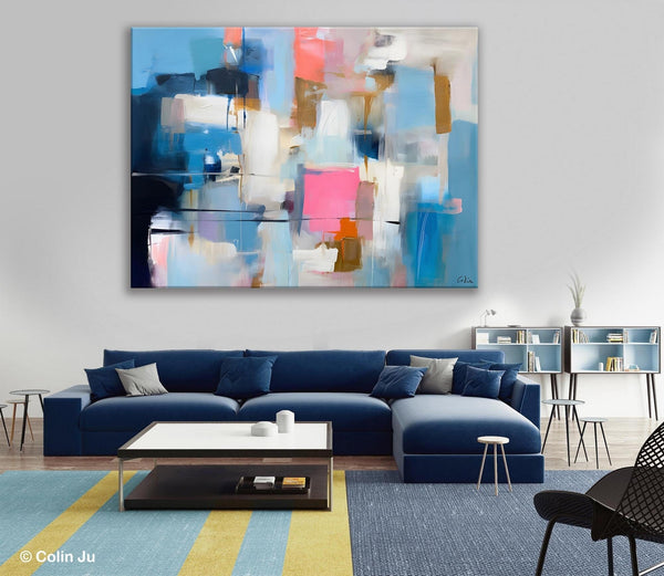 Large Wall Art Paintings, Simple Canvas Art, Contemporary Painting on Canvas, Original Canvas Wall Art for sale, Simple Abstract Paintings-Grace Painting Crafts