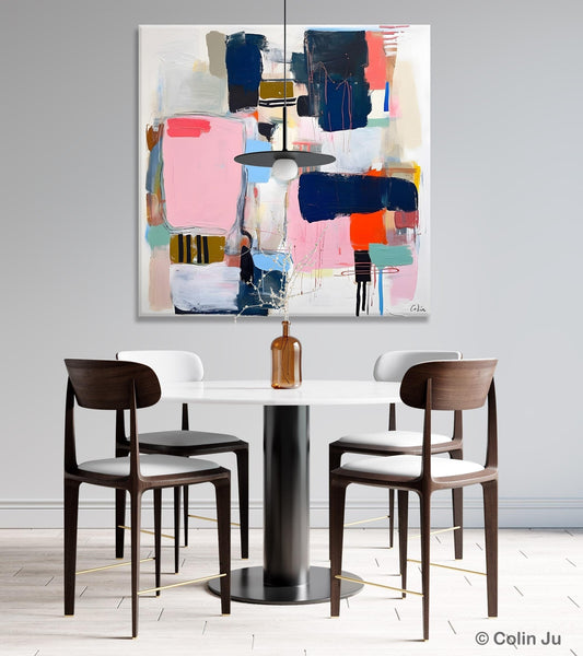 Modern Original Abstract Wall Art, Contemporary Canvas Art, Canvas Paintings, Large Abstract Art for Bedroom, Simple Modern Acrylic Artwork-Grace Painting Crafts