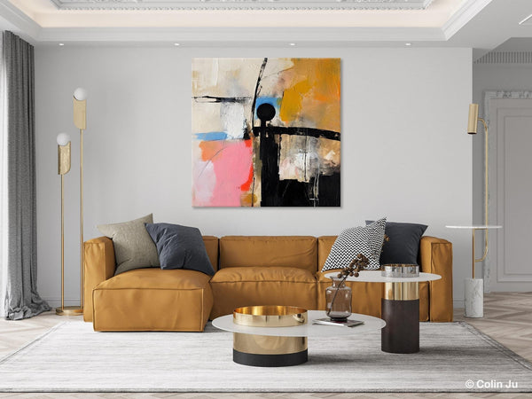 Extra Large Abstract Paintings for Bedroom, Original Modern Acrylic Wall Art, Modern Canvas Art Paintings, Abstract Wall Art for Dining Room-Grace Painting Crafts