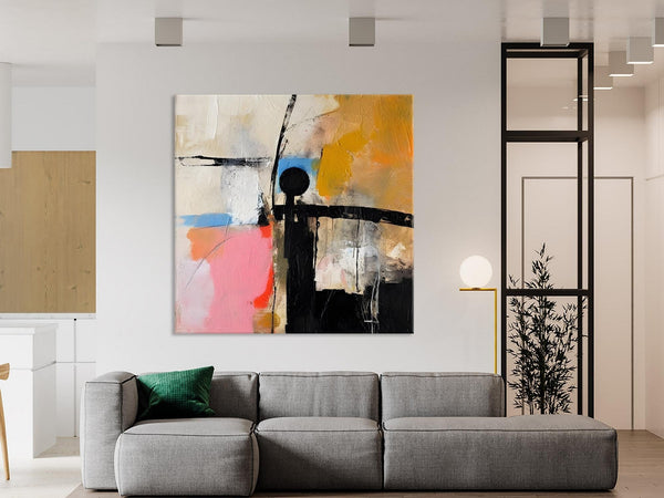 Extra Large Abstract Paintings for Bedroom, Original Modern Acrylic Wall Art, Modern Canvas Art Paintings, Abstract Wall Art for Dining Room-Grace Painting Crafts