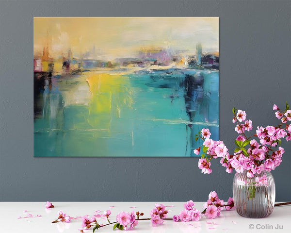 Original Canvas Artwork, Contemporary Acrylic Painting on Canvas, Large Painting for Dining Room, Simple Abstract Art, Wall Art Paintings-Grace Painting Crafts