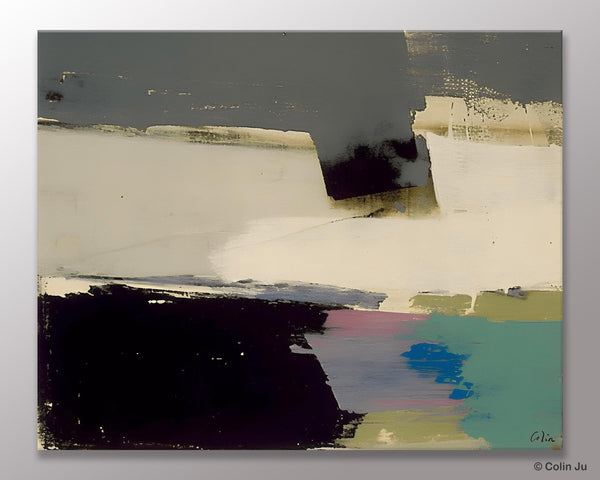 Abstract Landscape Paintings, Modern Wall Art for Living Room, Landscape Acrylic Paintings, Original Abstract Abstract Painting on Canvas-Grace Painting Crafts