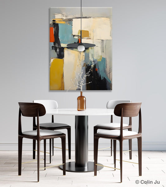 Large Modern Canvas Paintings, Heavy Texture Paintings, Large Original Wall Art Painting for Bedroom, Acrylic Paintings on Canvas-Grace Painting Crafts