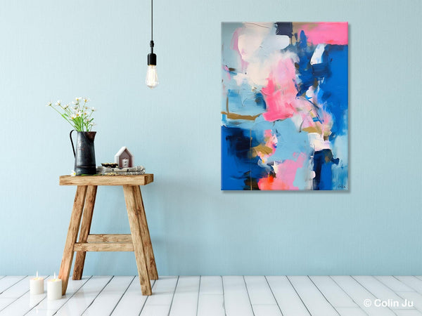 Large Abstract Painting for Bedroom, Oversized Canvas Wall Art Paintings, Original Modern Artwork, Contemporary Acrylic Painting on Canvas-Grace Painting Crafts
