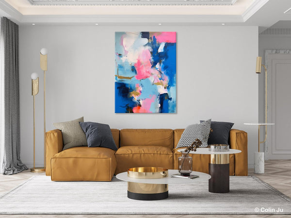 Large Abstract Painting for Bedroom, Oversized Canvas Wall Art Paintings, Original Modern Artwork, Contemporary Acrylic Painting on Canvas-Grace Painting Crafts