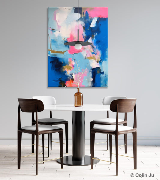 Large Abstract Painting for Bedroom, Oversized Canvas Wall Art Paintings, Original Modern Artwork, Contemporary Acrylic Painting on Canvas-Grace Painting Crafts