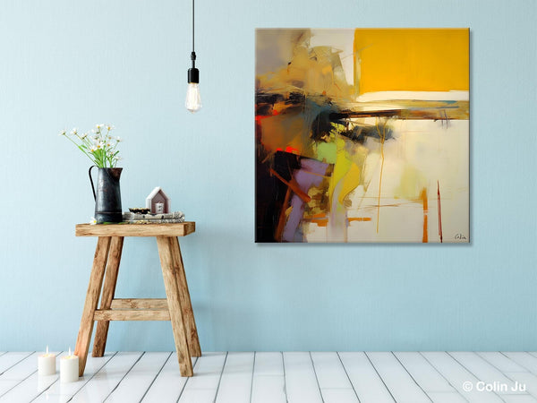 Large Abstract Art for Bedroom, Modern Acrylic Art, Modern Original Abstract Art, Simple Canvas Paintings for Sale, Contemporary Canvas Art-Grace Painting Crafts