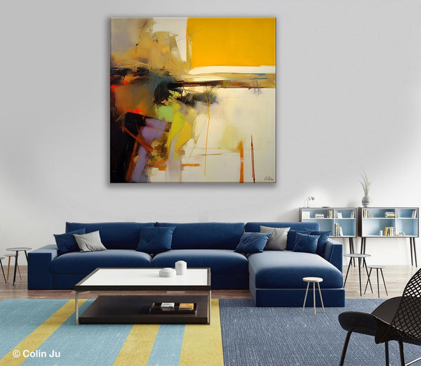 Large Abstract Art for Bedroom, Modern Acrylic Art, Modern Original Abstract Art, Simple Canvas Paintings for Sale, Contemporary Canvas Art-Grace Painting Crafts