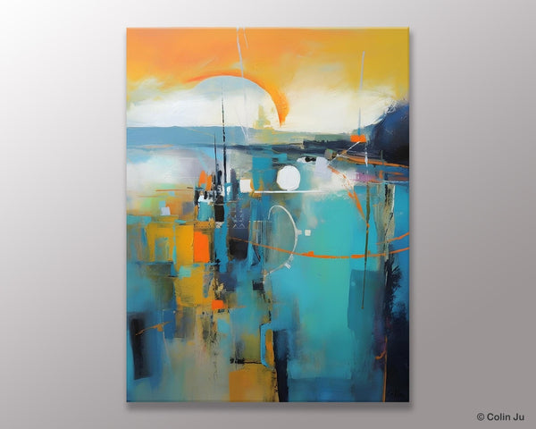 Extra Large Modern Canvas Art for Bedroom, Original Art Paintings, Large Paintings for Sale, Hand Painted Canvas Art, Acrylic Art on Canvas-Grace Painting Crafts