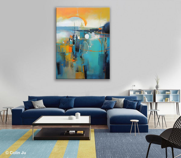 Extra Large Modern Canvas Art for Bedroom, Original Art Paintings, Large Paintings for Sale, Hand Painted Canvas Art, Acrylic Art on Canvas-Grace Painting Crafts