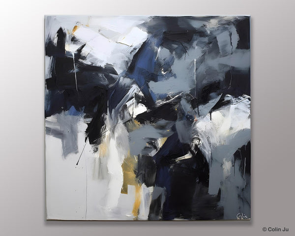 Simple Modern Acrylic Art, Modern Original Abstract Art, Large Abstract Art for Bedroom, Canvas Paintings for Sale, Contemporary Canvas Art-Grace Painting Crafts