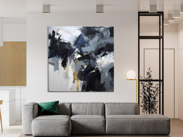 Simple Modern Acrylic Art, Modern Original Abstract Art, Large Abstract Art for Bedroom, Canvas Paintings for Sale, Contemporary Canvas Art-Grace Painting Crafts