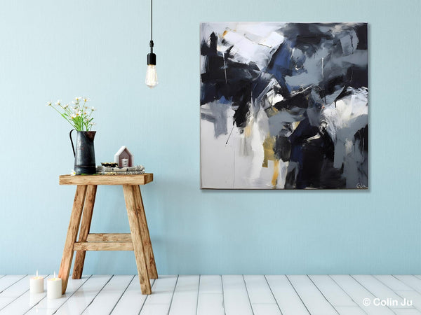Simple Modern Acrylic Art, Modern Original Abstract Art, Large Abstract Art for Bedroom, Canvas Paintings for Sale, Contemporary Canvas Art-Grace Painting Crafts