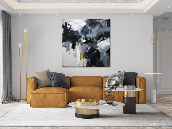 Simple Modern Acrylic Art, Modern Original Abstract Art, Large Abstract Art for Bedroom, Canvas Paintings for Sale, Contemporary Canvas Art-Grace Painting Crafts