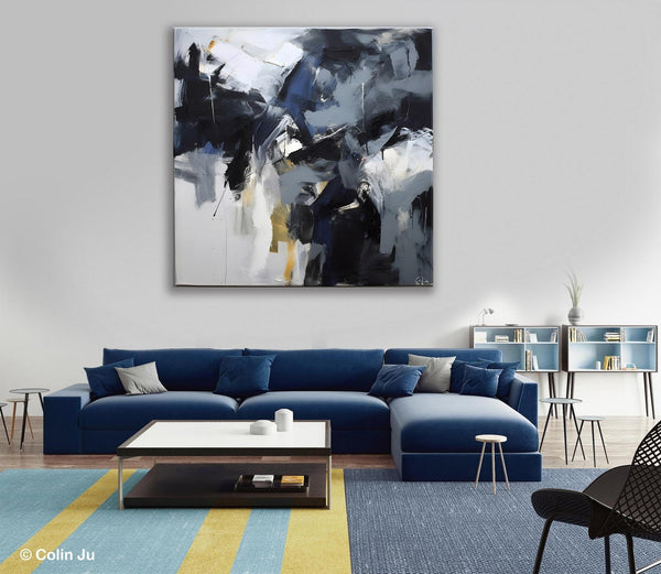 Simple Modern Acrylic Art, Modern Original Abstract Art, Large Abstract Art for Bedroom, Canvas Paintings for Sale, Contemporary Canvas Art-Grace Painting Crafts
