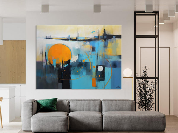 Oversized Canvas Wall Art Paintings, Original Modern Artwork, Large Abstract Painting for Bedroom, Contemporary Acrylic Painting on Canvas-Grace Painting Crafts