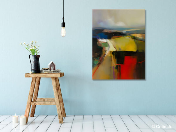 Oversized Abstract Wall Art Paintings, Large Wall Paintings for Bedroom, Contemporary Abstract Paintings on Canvas, Original Abstract Art-Grace Painting Crafts