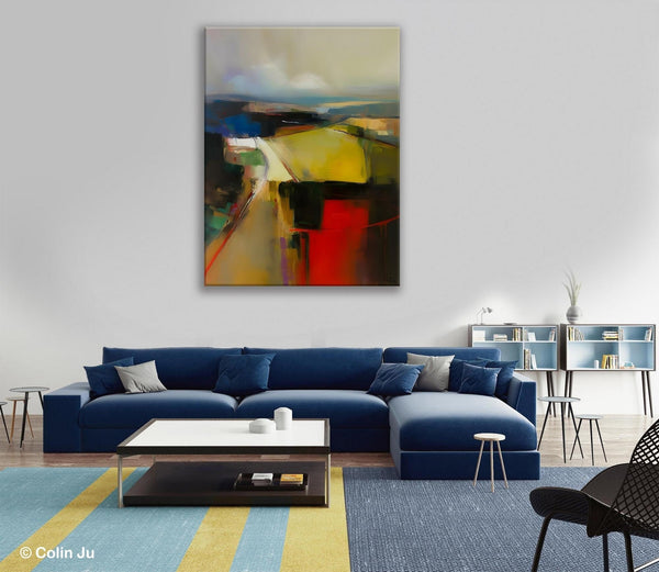 Oversized Abstract Wall Art Paintings, Large Wall Paintings for Bedroom, Contemporary Abstract Paintings on Canvas, Original Abstract Art-Grace Painting Crafts