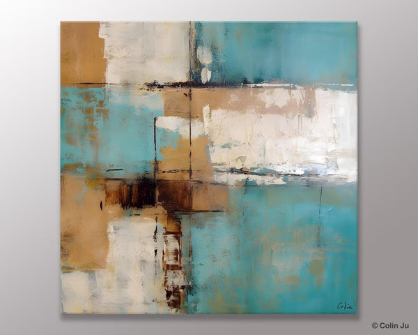 Large Wall Art for Bedroom, Geometric Modern Acrylic Art, Modern Original Abstract Art, Canvas Paintings for Sale, Contemporary Canvas Art-Grace Painting Crafts
