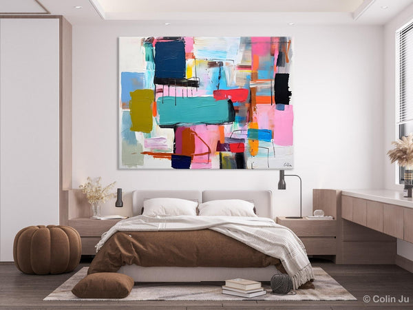 Original Abstract Art Paintings, Hand Painted Canvas Art, Acrylic Painting on Canvas, Large Canvas Art for Sale, Large Painting for Bedroom-Grace Painting Crafts