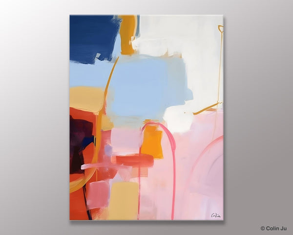 Contemporary Acrylic Painting on Canvas, Large Wall Art Painting for Bedroom, Original Canvas Art, Oversized Modern Abstract Wall Paintings-Grace Painting Crafts