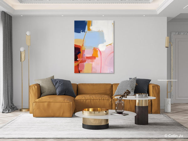 Contemporary Acrylic Painting on Canvas, Large Wall Art Painting for Bedroom, Original Canvas Art, Oversized Modern Abstract Wall Paintings-Grace Painting Crafts