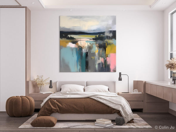 Contemporary Canvas Art, Original Modern Wall Art, Modern Acrylic Artwork, Modern Canvas Paintings, Large Abstract Painting for Bedroom-Grace Painting Crafts