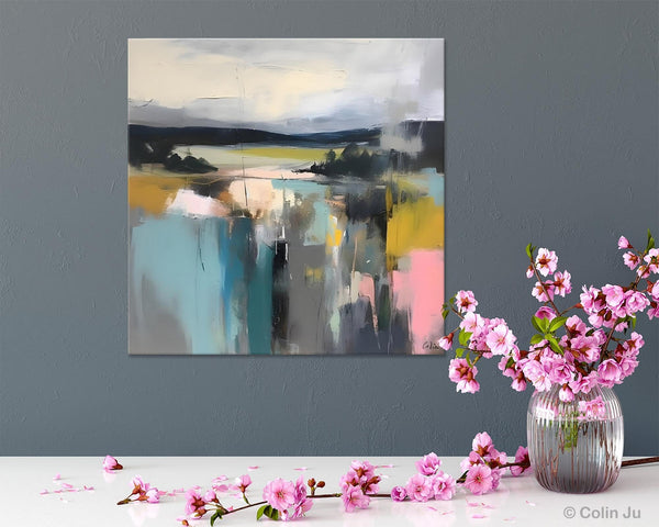 Contemporary Canvas Art, Original Modern Wall Art, Modern Acrylic Artwork, Modern Canvas Paintings, Large Abstract Painting for Bedroom-Grace Painting Crafts