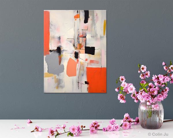 Acrylic Painting on Canvas, Contemporary Painting, Canvas Paintings for Dining Room, Extra Large Modern Wall Art, Original Abstract Painting-Grace Painting Crafts