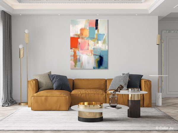 Hand Painted Canvas Art, Original Artowrk, Abstract Wall Paintings, Extra Large Paintings for Dining Room, Contemporary Wall Art Paintings-Grace Painting Crafts